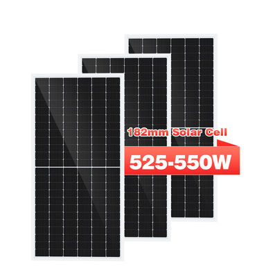 Qualità Transparent 450w 500w 540w Mono Bifacial Solar Panel System For Home Fabbrica