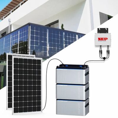 Qualità Plug And Play Balcony Solar System With Battery Micro Inverter Balcony Battery Fabbrica