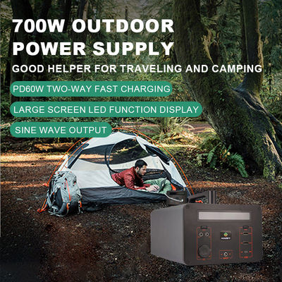 Generatore solare 220v 700w della batteria della centrale elettrica Lifepo4 del litio rapido della tassa per la casa