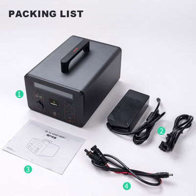 Generatore solare 220v 700w della batteria della centrale elettrica Lifepo4 del litio rapido della tassa per la casa