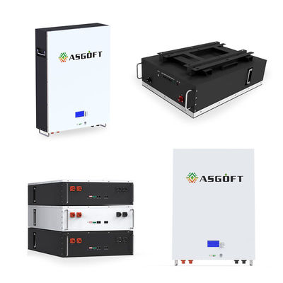 Batteria a energia solare fissata al muro del sistema di memorizzazione Lfp 5kw 10kw 51.2v 48v 100ah Lifepo4 Powerwall