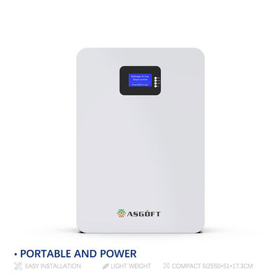 Batteria fissata al muro del litio 48v 200ah 5Kwh 10Kwh LifePo4 di potere della batteria 20kw 5Kw del sistema solare