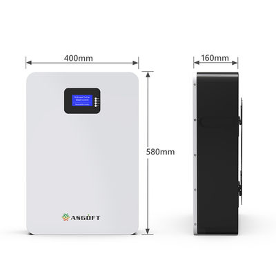 invertitore 51.2V 48V 100Ah 200Ah della batteria solare del litio Lifepo4 Powerwall di 10kwh 20kwh