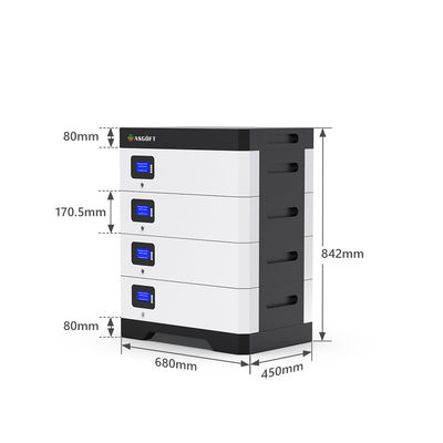 litio di 51.2V Lifepo4 10kwh 5Kwh 100Ah 200Ah 300Ah fuori dalla batteria di griglia per energia domestica di ESS
