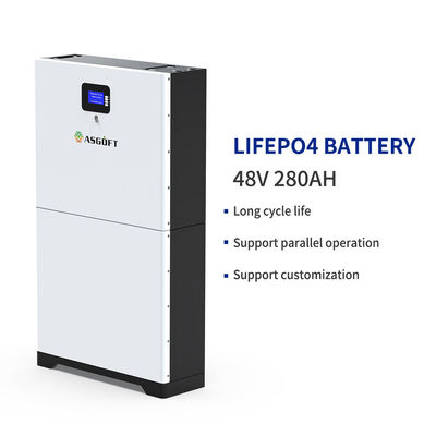 8000 pila secondaria di immagazzinamento dell'energia accatastabile solare del ciclo 280ah 48v Lifepo4 Powerwall per la famiglia
