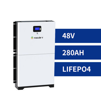 8000 pila secondaria di immagazzinamento dell'energia accatastabile solare del ciclo 280ah 48v Lifepo4 Powerwall per la famiglia