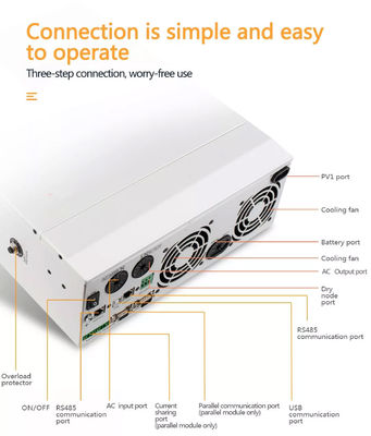 MPPT 5KW ibrido fuori da controllo solare dell'invertitore 48V 80A Smart WiFi di griglia