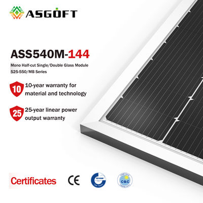 Il montaggio PV monocristallino solare del tetto riveste 540 watt di pannelli 600w 550 Wp