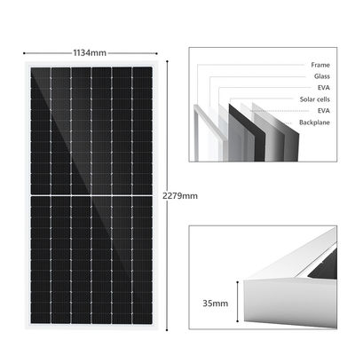 Le pile solari monocristalline fotovoltaiche rinnovabili mono PV riveste 500watt di pannelli 460w 540watt