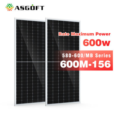 500W 550 watt di 600w di piano PV monocristallino del film sottile riveste il montaggio di pannelli del tetto del modulo