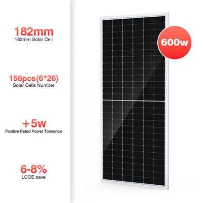 500W 550 watt di 600w di piano PV monocristallino del film sottile riveste il montaggio di pannelli del tetto del modulo