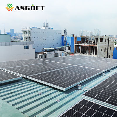 500W 550 watt di 600w di piano PV monocristallino del film sottile riveste il montaggio di pannelli del tetto del modulo