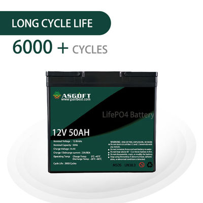 Batteria 50ah 12V 50Ah 10kwh di Ion Lifepo 4 del litio per il motociclo