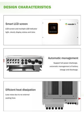 Ibrido commerciale sull'invertitore 5kva 10kw 20kw 30kw 50kw 80kw 100kw di griglia