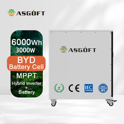Generazione mobile dell'uscita dell'invertitore del pacchetto 3KW della batteria di BESS Portable 6Kwh lifepo4