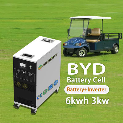 Batteria caricantesi astuta di 6Kwh lifepo4 con potere mobile portatile dell'invertitore 3000W