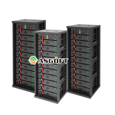 Alta tensione 15kwh-750kwh Batteria al litio in ferro Lifepo4 51.2v 100Ah Batteria montata su rack Batteria agli ioni di litio