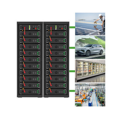 Alta tensione 15kwh-750kwh Batteria al litio in ferro Lifepo4 51.2v 100Ah Batteria montata su rack Batteria agli ioni di litio
