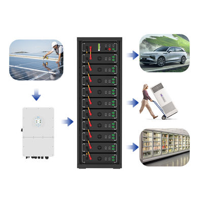 50kWh 75kWh Sistema di energia solare ibrida ad alta tensione 100kWh 300kwh 750kWh Batteria del gabinetto fotovoltaico On Off Grid