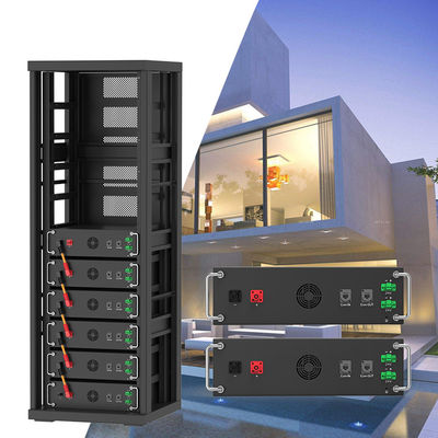 Alta tensione 15kwh-750kwh Batteria al litio in ferro Lifepo4 51.2v 100Ah Batteria montata su rack Batteria agli ioni di litio