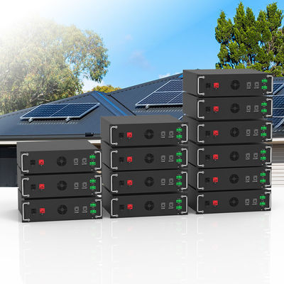 Alta tensione 15kwh-750kwh Batteria al litio in ferro Lifepo4 51.2v 100Ah Batteria montata su rack Batteria agli ioni di litio