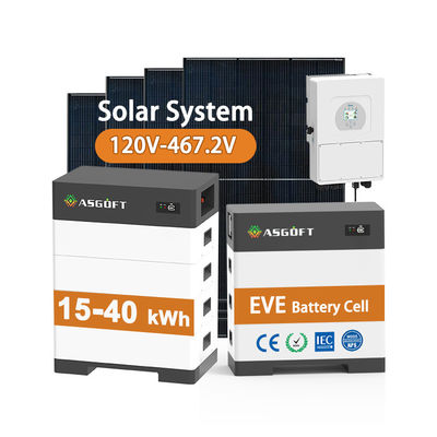 Batteria solare ad alta tensione 15kw-40kw Sistema di energia solare per uso domestico Banca di energia solare con batteria al litio