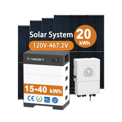 Batteria solare ad alta tensione 15kw-40kw Sistema di energia solare per uso domestico Banca di energia solare con batteria al litio