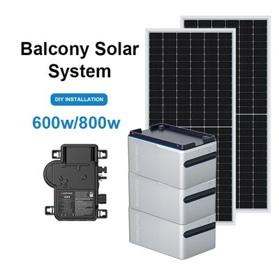 Germania Sistema solare fotovoltaico di magazzino Centrale elettrica a balcone 600W 800w Balkonkraftwerk