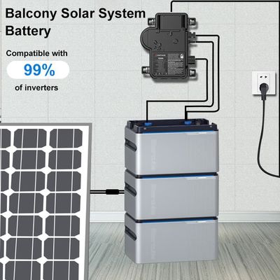 Plug and play sistema solare da 800w con batteria e pannello solare inverter