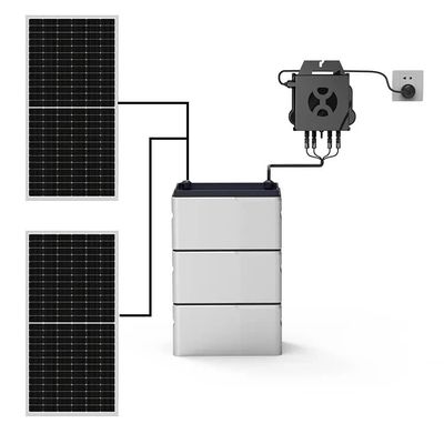 Sistema di accumulo solare per balcone completo batteria LiFePO4 800w con micro inverter