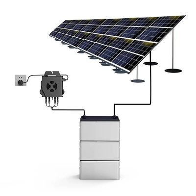 Sistema solare per balcone completo per la casa Micro-inverter LiFePO4 Batteria per balcone