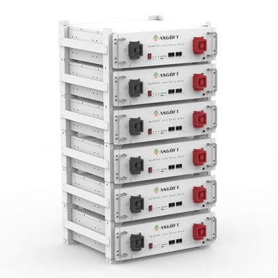 Batteria di stoccaggio dell'energia LiFePO4 51.2V impilabile 5KWH-30KWH