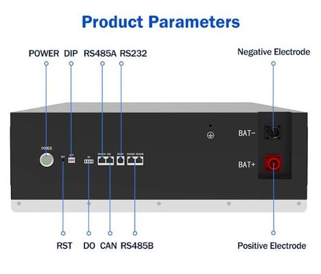 51.2V 280Ah 15kWh LiFePO4 Batteria al litio Bms impilabile 10kWh 20kWh Pv Storage