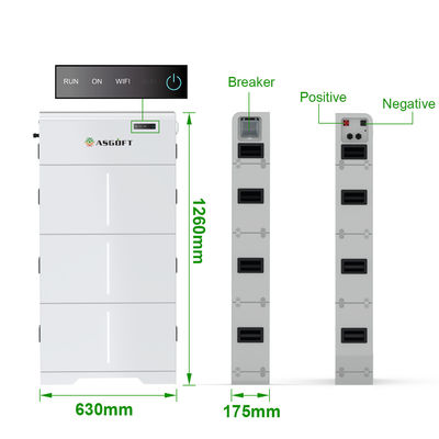 10KWH 15KWH 20KWH Batteria solare ad alta tensione LiFePO4