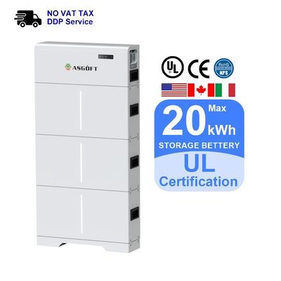 Accumulatore ad alta tensione LiFePO4 20kwh Accumulatore di energia Batterie agli ioni di litio