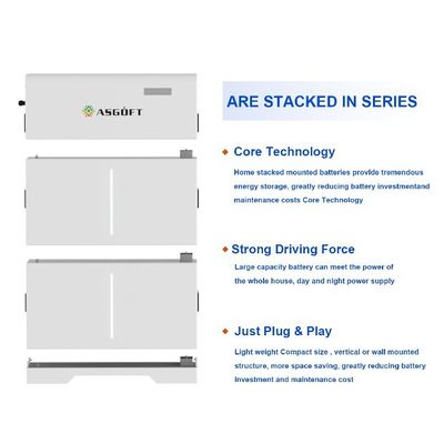 Certificato UL Utilizzo domestico 5kw 10kw 20kw Immagazzinamento fotovoltaico solare Batteria al litio LiFePO4
