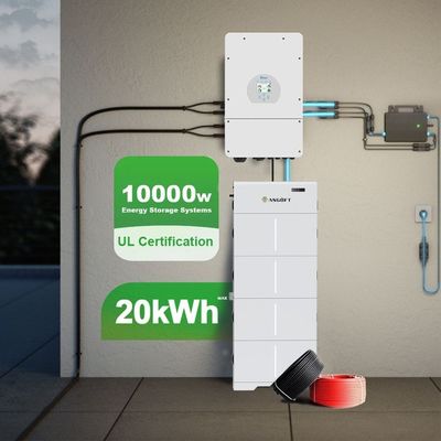 Certificato UL Utilizzo domestico 5kw 10kw 20kw Immagazzinamento fotovoltaico solare Batteria al litio LiFePO4
