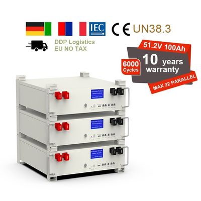 48V 5kWh 100Ah LiFePO4 Pack Battery Batteria di stoccaggio dell'energia agli ioni di litio