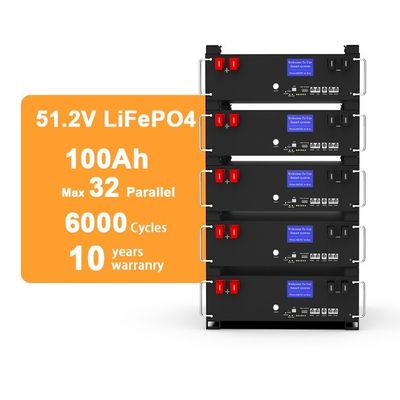 51.2v 100ah Lifepo4 5kw 10kw 20kw Energia rinnovabile Lifepo4 batterie al litio