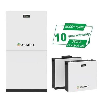 10 anni di garanzia 51.2V 280Ah 15kWh Lifepo4 batteria di accumulo di energia