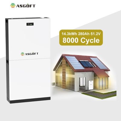 280Ah 15kwh 51.2V Lifepo4 Batteria agli ioni di litio per uso domestico industriale commerciale