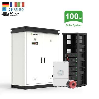 50kw 100kwh Batteria al litio ESS Gabinetto integrato di energia solare Immagazzinamento di energia