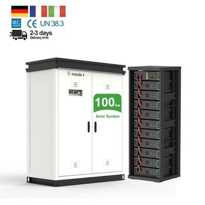 Batteria al litio LiFePo4 ad alta tensione 50kWh 100kWh per sistema di accumulo di energia solare