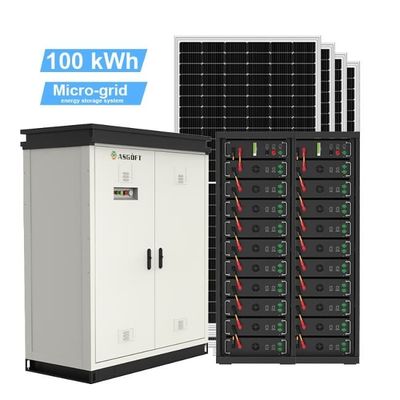 Kit completo di 50 kWh 60 kWh 70 kWh Sistema solare ibrido 100 kWh Batteria di accumulo di energia