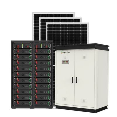 50 kW 100 kW sistema di accumulo di batterie al litio all'aperto centrale elettrica a microgrid ibrida
